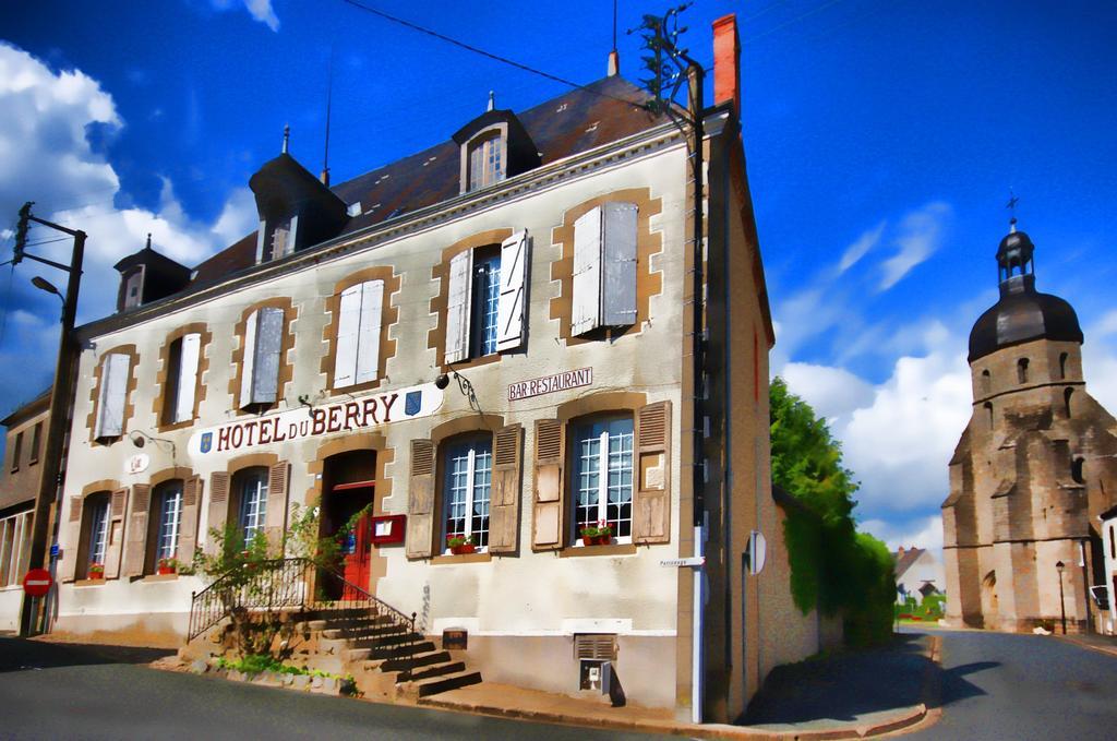 Hotel Du Berry Aigurande Exteriör bild
